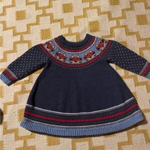 Hanna Andersson Fox Wool and Cotton Knit Dress